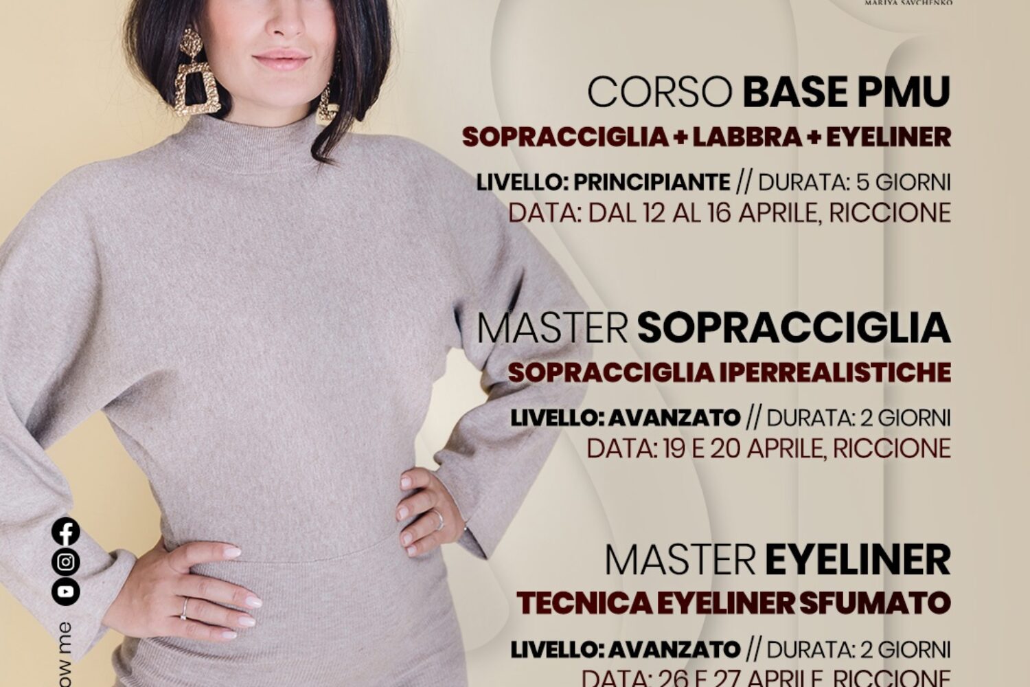 Corsi dermopigmentazione di Aprile