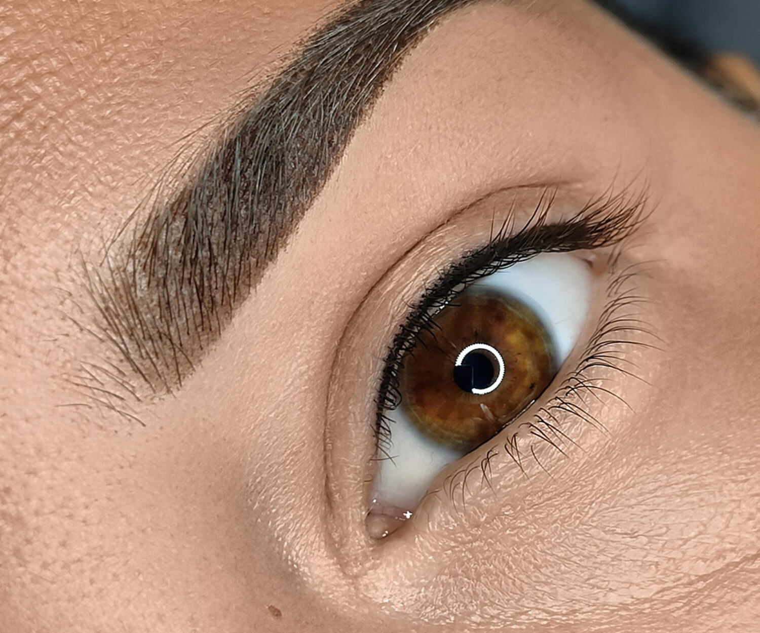 Sopracciglio tecnica sfumata, dettaglio